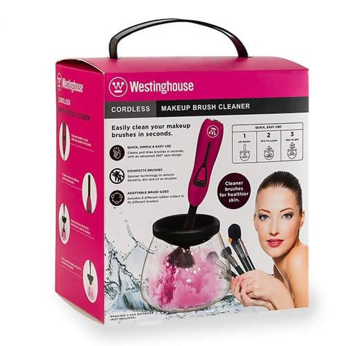 Westinghouse Makeup Brush Cleaner Makeup Brush Cleaner and Dryer Machine, Electric Cosmetic Automatic Brush Spinner, Wash and Dry in Seconds, Deep Cosmetic Brush Spinner for Brushes / 419360 Westinghouse Makeup Brush Cleaner Makeup Brush Cleaner and Dryer Machine, Electric Cosmetic Automatic Brush Spinner, Wash and Dry in Seconds, Deep Cosmetic Brush Spinner for Brushes / 419360